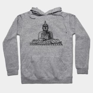 Line Drawing Thailand Buddha Illustration Hoodie